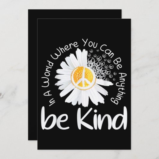 In einer Welt, in der man alles sein kann, was ein Einladung (Vorne/Hinten)