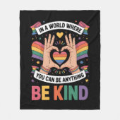 In einer Welt, in der man alles sein kann, was ein Fleecedecke (Vorderseite)