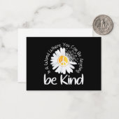 In einer Welt, in der man alles sein kann, was ein Mitteilungskarte (Vorderseite/Rückseite Beispiel)