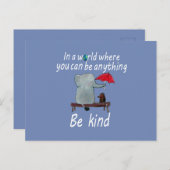 In einer Welt, in der man alles sein kann, was ein Postkarte (Vorne/Hinten)