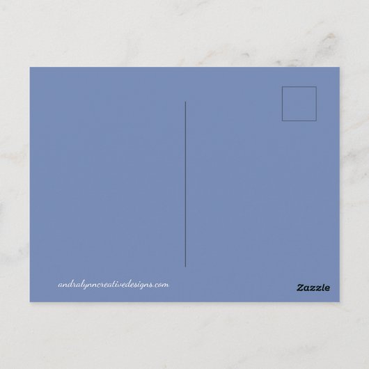 In einer Welt, in der man alles sein kann, was ein Postkarte (Rückseite)