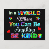 In einer Welt, in der man alles sein kann, was man Postkarte (Vorderseite)