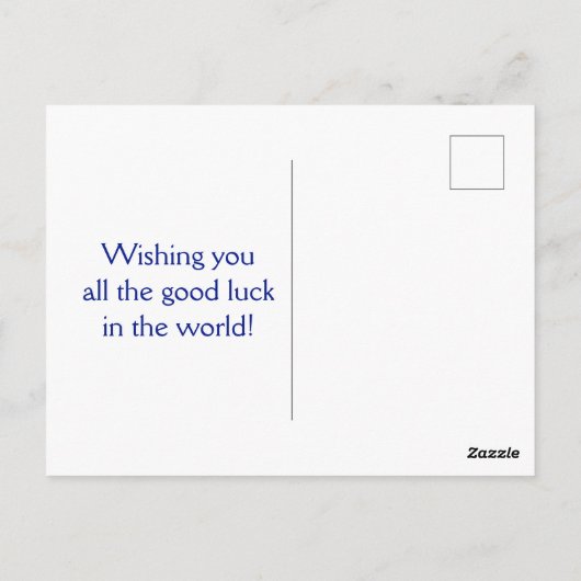 In einer Welt, in der man alles sein kann, was man Postkarte (Rückseite)