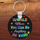 In einer Welt, in der man alles sein kann, was man Schlüsselanhänger (Vorderseite)