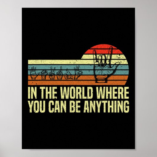 In einer Welt, in der man sich als "Awareness Deaf Poster (Vorne)