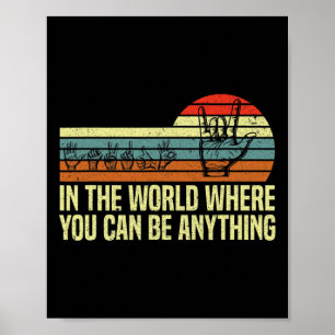 In einer Welt, in der Sie ASL-Bewusstsein gehörlos Poster