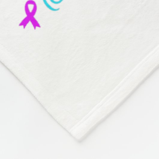 In einer Welt kann alles irgendwie Aquamarin sein. Fleecedecke (Ecke)