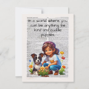 In einer Welt kann alles nett sein - ARTFUL Postkarte