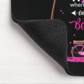 In einer Welt Sei Freundlich Brustkrebs-Bewusstsei Mousepad (Ecke)