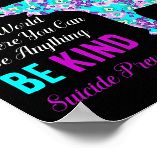 In einer Welt unterstützen wir die Prävention von Poster (Ecke)