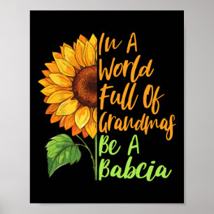 In einer Welt voller Grandmas ist ein bybcia polni Poster
