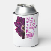 In einer Welt voller Grandmas NaNa Lila Anemon Dosenkühler (Kanne Vorderseite)