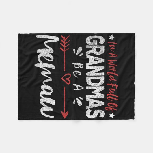 In einer Welt voller Grandmas sei ein Gedächtnis f Fleecedecke (Vorderseite (Horizontal))