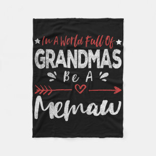 In einer Welt voller Grandmas sei ein Gedächtnis f Fleecedecke