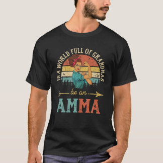 In einer Welt voller Grandmen ist ein Amma für Fra T-Shirt