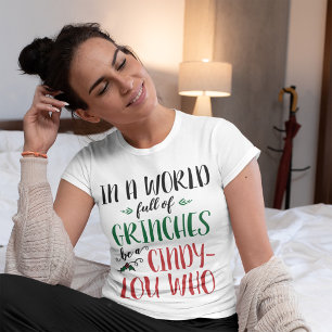 In einer Welt voller Grinche sei ein Cindy-Lou-Wer Tri-Blend Shirt