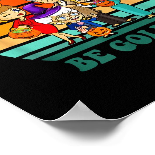 In einer Welt voller Hexen sei goldig lustig Hallo Poster (Ecke)