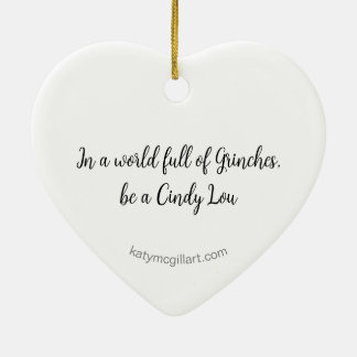 In einer Welt von Grinches Keramik Ornament