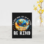 In einer Welt wie den Kindern ist die Erde gegen d Karte (Gelbe Blume)