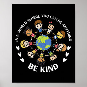 In einer Welt wie den Kindern ist die Erde gegen d Poster