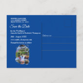 In einer wunderbaren Welt lebe ich Ankündigungspostkarte (Rückseite)