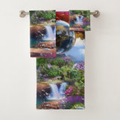 In einer wunderbaren Welt lebe ich Badhandtuch Set (Insitu)