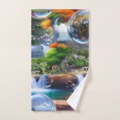 In einer wunderbaren Welt lebe ich Badhandtuch Set (Handtuch)