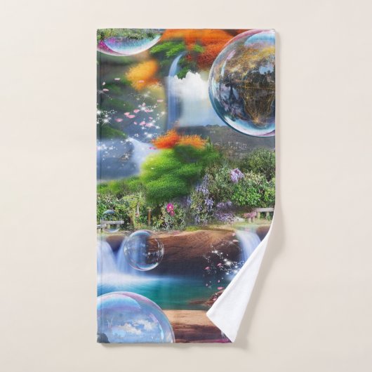 In einer wunderbaren Welt lebe ich Badhandtuch Set (Handtuch)