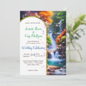 In einer wunderbaren Welt lebe ich Einladung (Stehend Vorderseite)