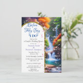 In einer wunderbaren Welt lebe ich Einladung (Stehend Vorderseite)