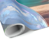 In einer wunderbaren Welt lebe ich Geschenkpapier (Rolleneckpunkt)