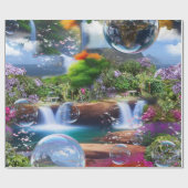 In einer wunderbaren Welt lebe ich Geschenkpapier (Flach)