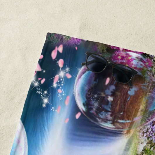 In einer wunderbaren Welt lebe ich Strandtuch (Beispiel)