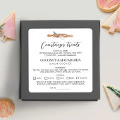 In einer Zuhause Küche Zutaten Aquarellkunst gemac Quadratischer Aufkleber