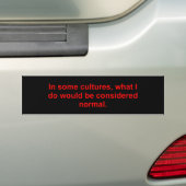 In einigen Kulturen normal Autoaufkleber (Auf Auto)