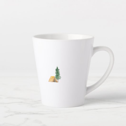 in Einklang mit der Natur | Rustikale Wasserfarben Milchtasse (Rechts)