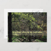In Einsamkeit... Postkarte (Vorne/Hinten)