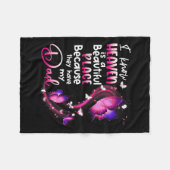 In Erinnerung an den Vater weiß Angel den Himmel w Fleecedecke (Vorderseite (Horizontal))