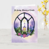 In Erinnerung an die Osterverkleidung der Glaskerz Karte (Gelbe Blume)