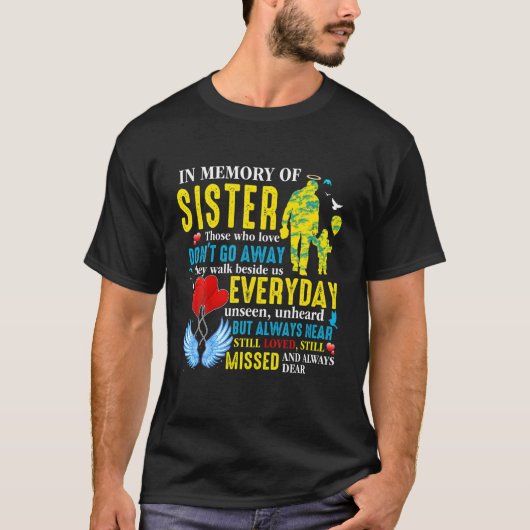 In Erinnerung an die Schwester im Himmel, meine Sc T-Shirt (Vorderseite)