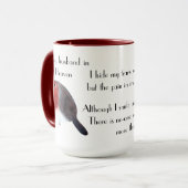 In Erinnerung an Ehemann/Ehefrau/Schwester/Bruder Tasse (Vorderseite Links)