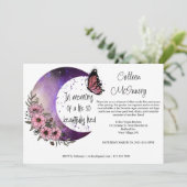 In Erinnerung an ein Leben gut gelebt. bearbeitbar Einladung (Stehend Vorderseite)