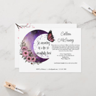 In Erinnerung an ein Leben gut gelebt. bearbeitbar Einladung