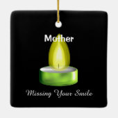 In Erinnerung an einen geliebten Keramikornament (Rückseite)