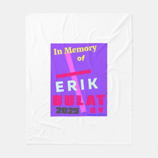 In Erinnerung an Erik Bulatov Fleecedecke (Vorderseite)