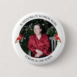In Erinnerung an Kardinal-Gedenk-Andenken Button