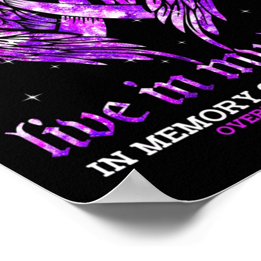 In Erinnerung an mein Bruder Überdosierung Bewusst Poster (Ecke)