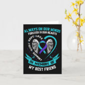 In Erinnerung an meine besten Freunde Selbstmord B Karte (Gelbe Blume)