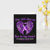 In Erinnerung an meine Mama Überdosierung Bewussts Karte (Gelbe Blume)