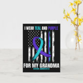 In Erinnerung an meine Oma-Selbstmordgedankenflagg Karte (Gelbe Blume)